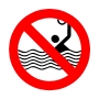 No Swimming Sm