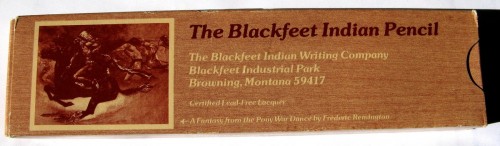 The Blackfeet Indian Pencil