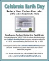 Celebrate Earth Day - Purchase a Carbon Reduction Certificate