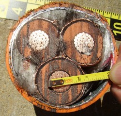 4-inch diameter Copper Conduit Cable