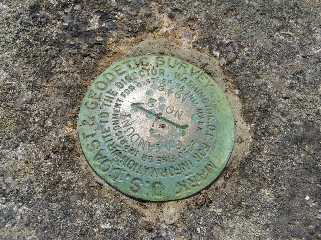 Catamount Mt - USGS Marker