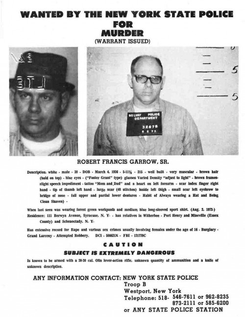 Robert Garrow - Wanted Poster